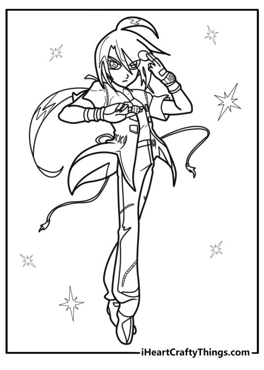 Shun Kazami throwing a Bakugan coloring sheet
