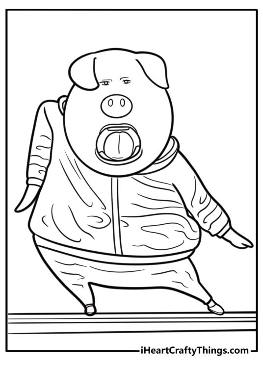 Sing Coloring Pages