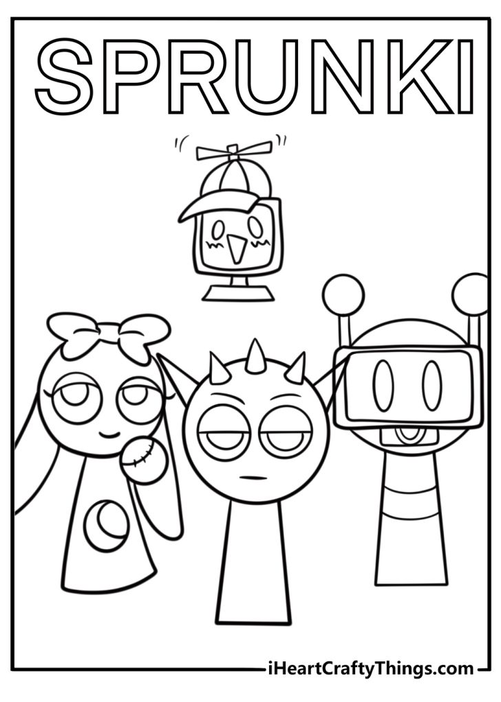 20 Free Sprunki Coloring Pages For Kids