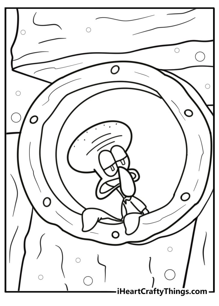 25 Free Squidward Coloring Pages For Kids