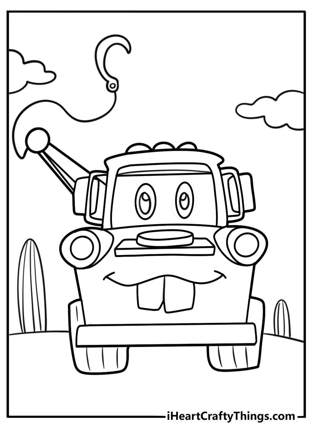 Tow Mater coloring pages