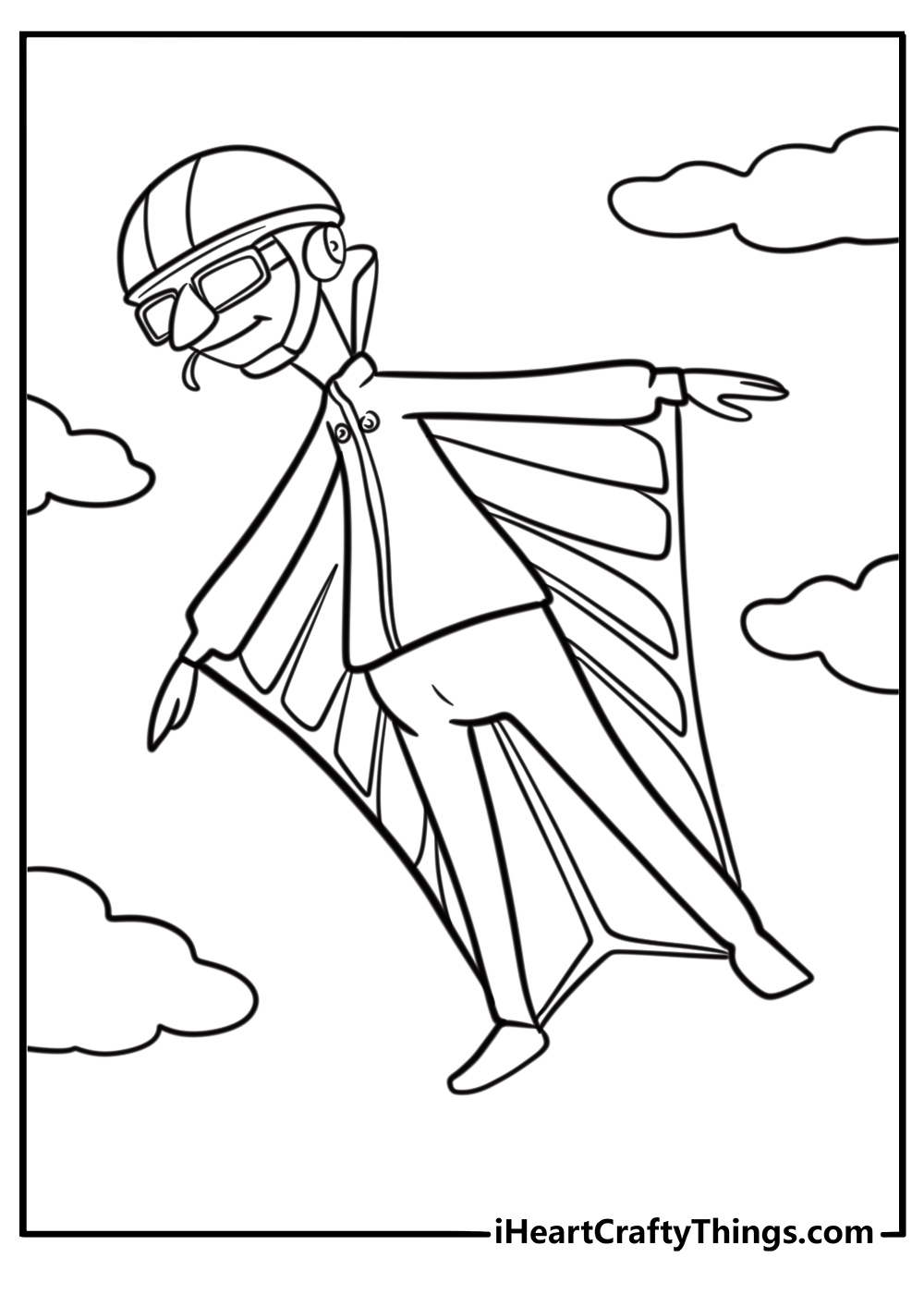 Vector floating in his orange suit coloring sheet
