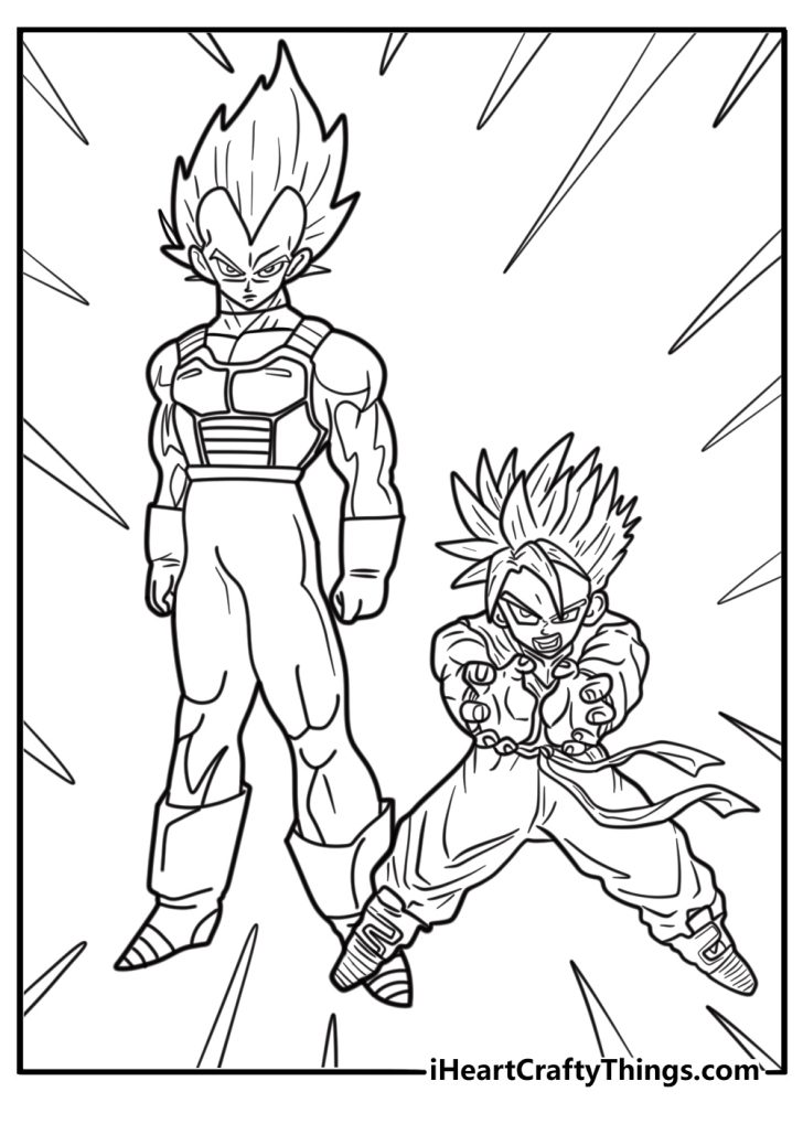 25 Free Vegeta Coloring Pages For Kids