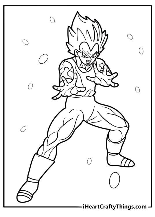 Vegeta Coloring Pages