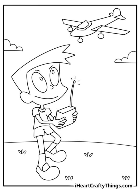 A cute Doraemon coloring page shows Suneo beside a model plane