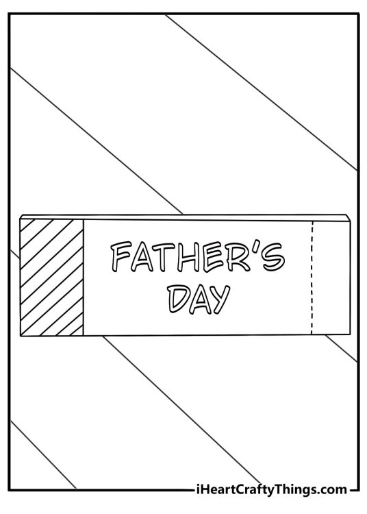 Father_s Day coupon book coloring page for kids