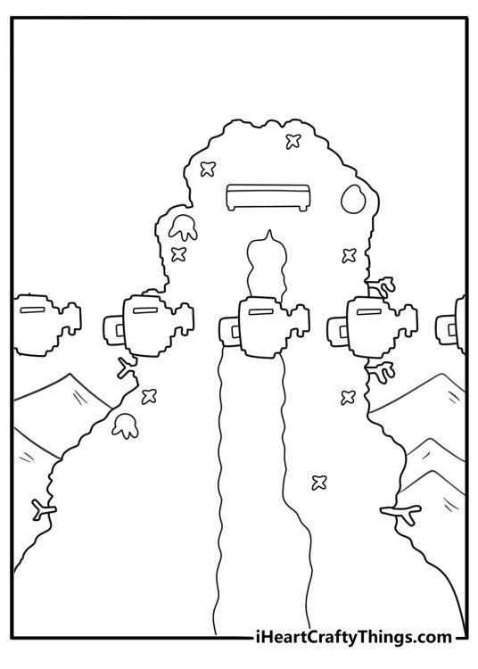 Stardew Valley farm watering can coloring sheet for kids pdf