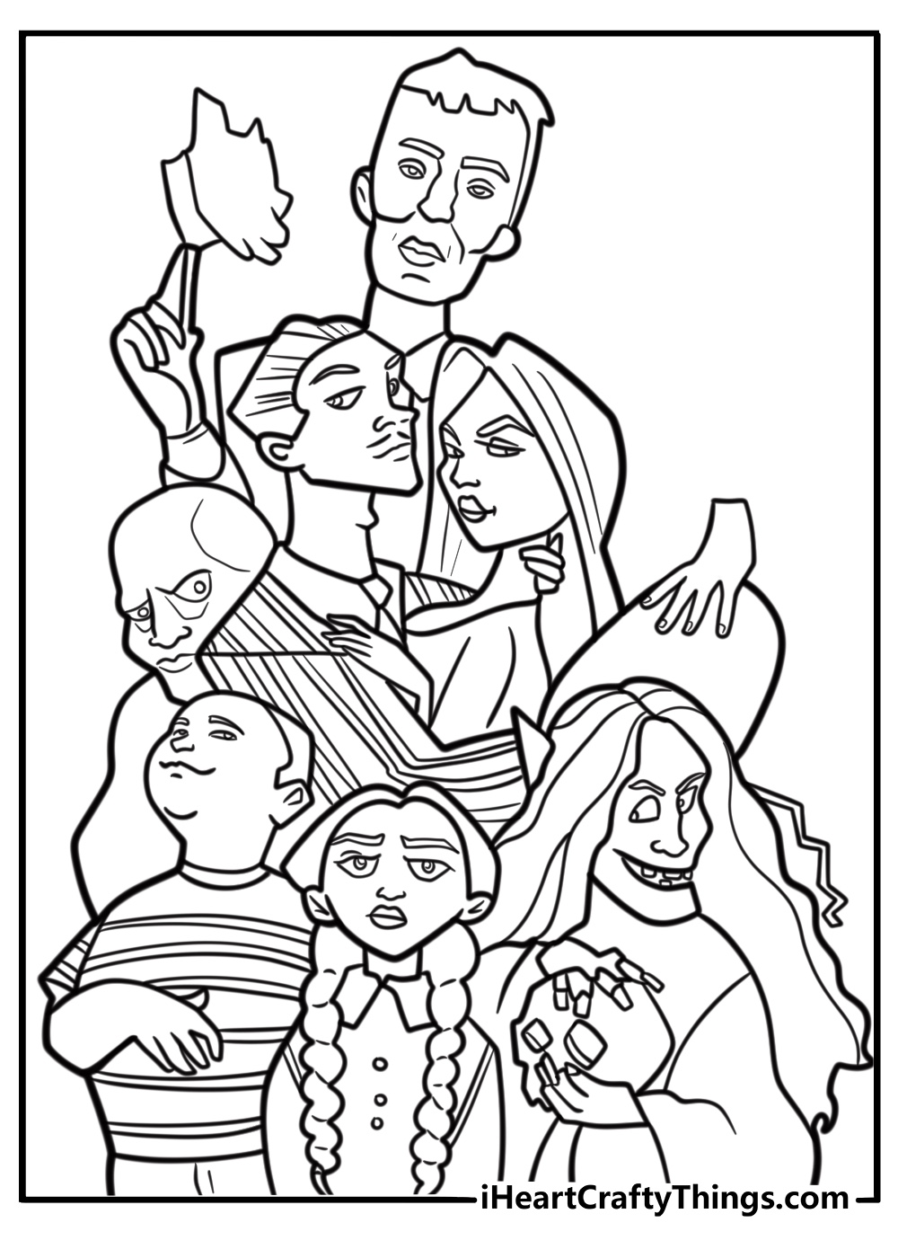 Addams family coloring pages