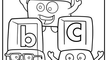 Alphablocks coloring pages