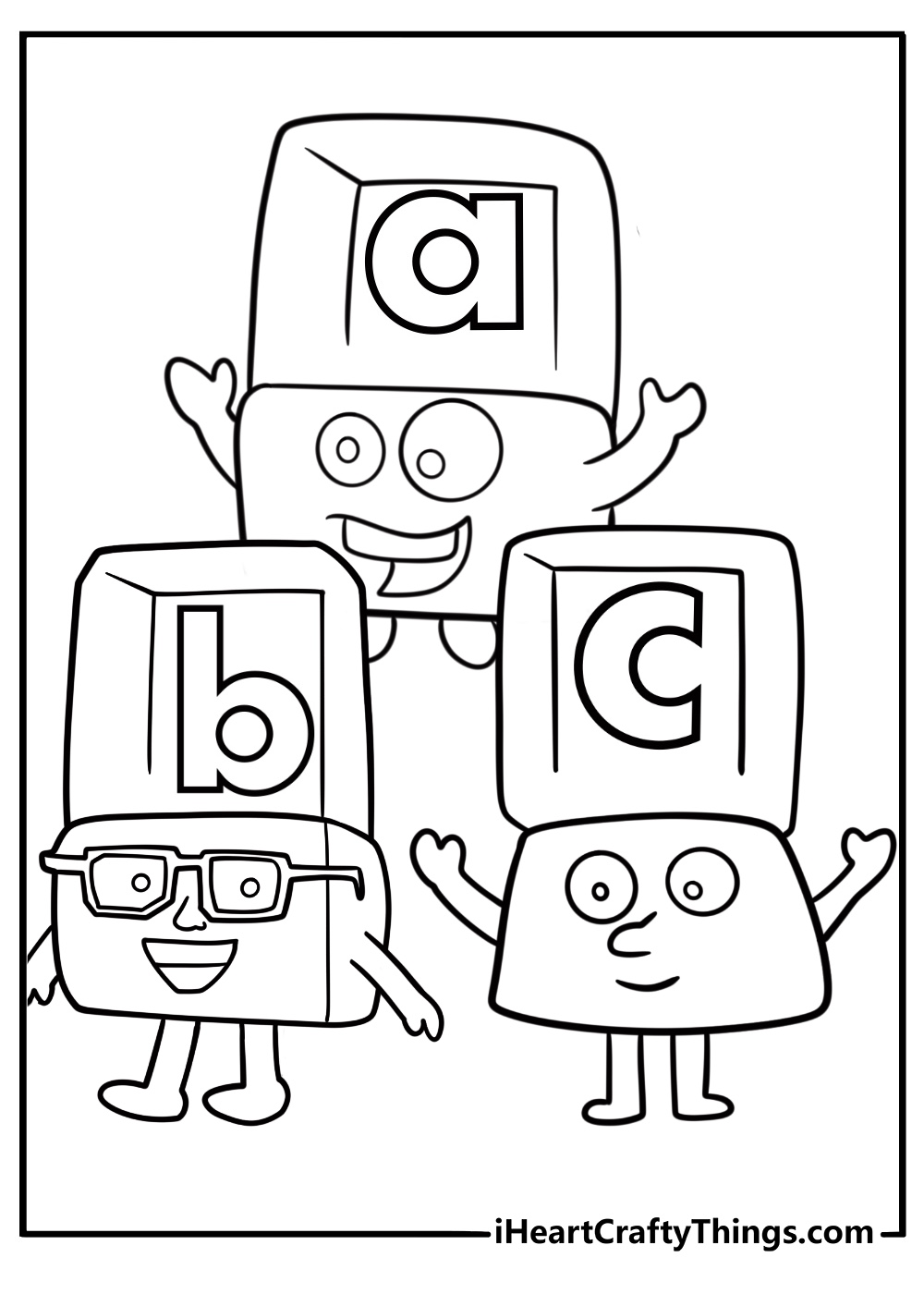 Alphablocks coloring pages