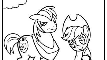 Applejack coloring pages