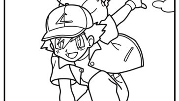 Ash ketchum coloring pages