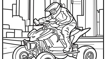 ATV coloring pages