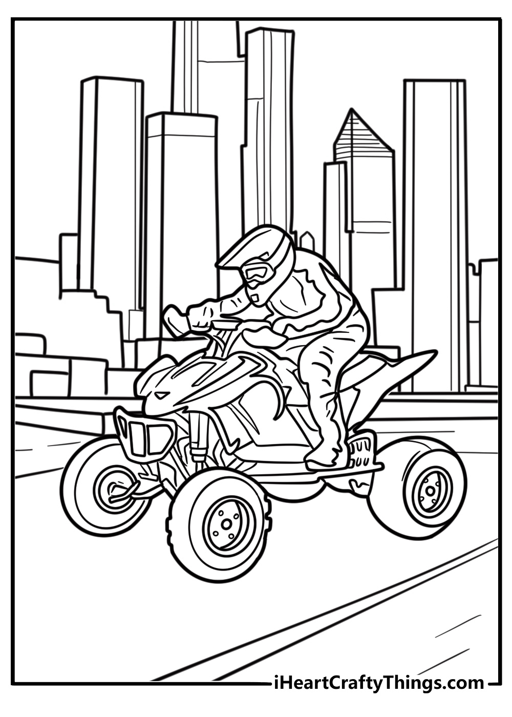 ATV coloring pages