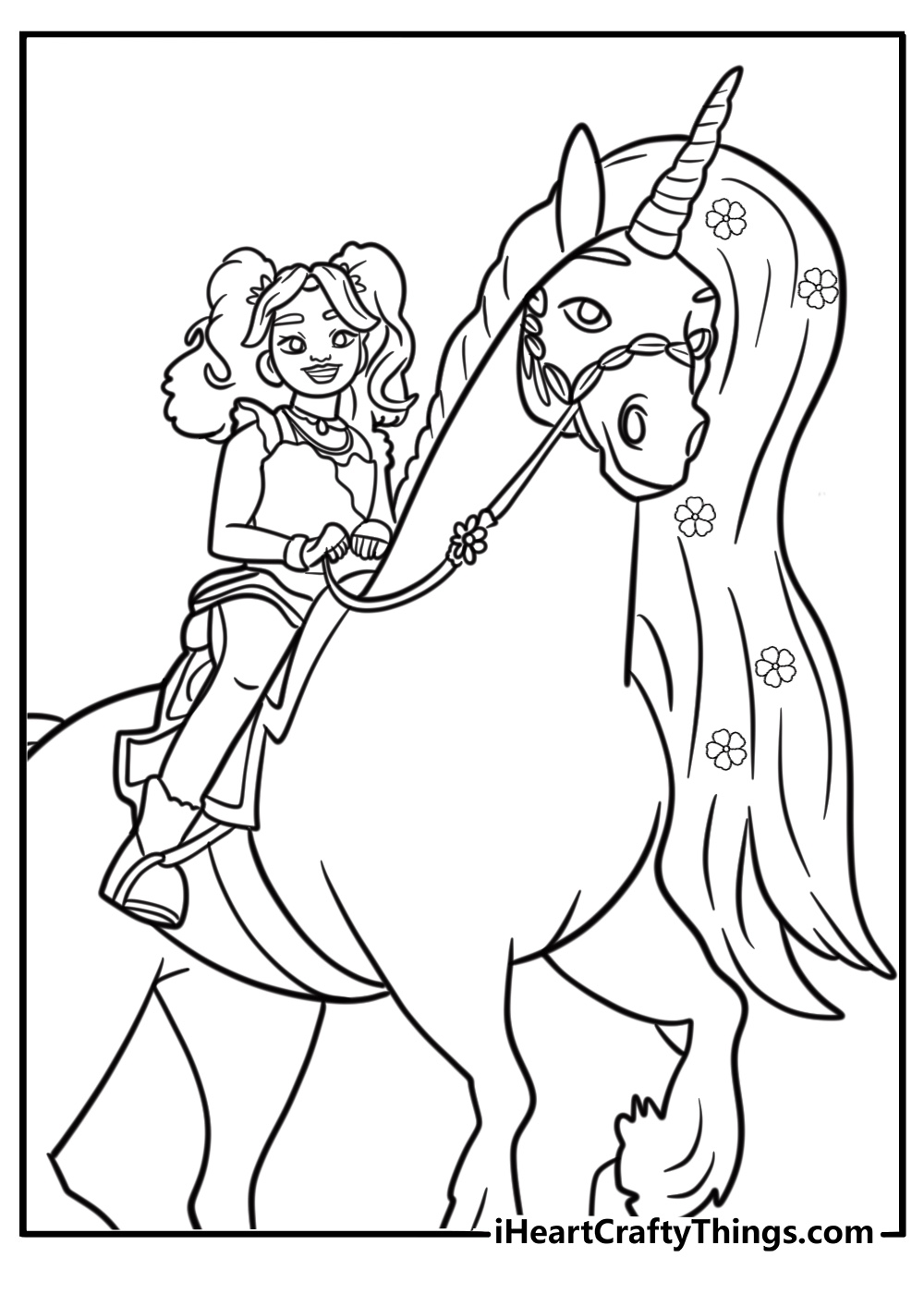 Ava and Leaf performing light magic coloring sheet