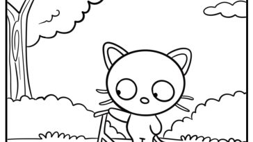 Chococat coloring pages