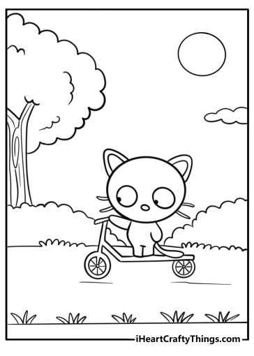 Chococat coloring pages