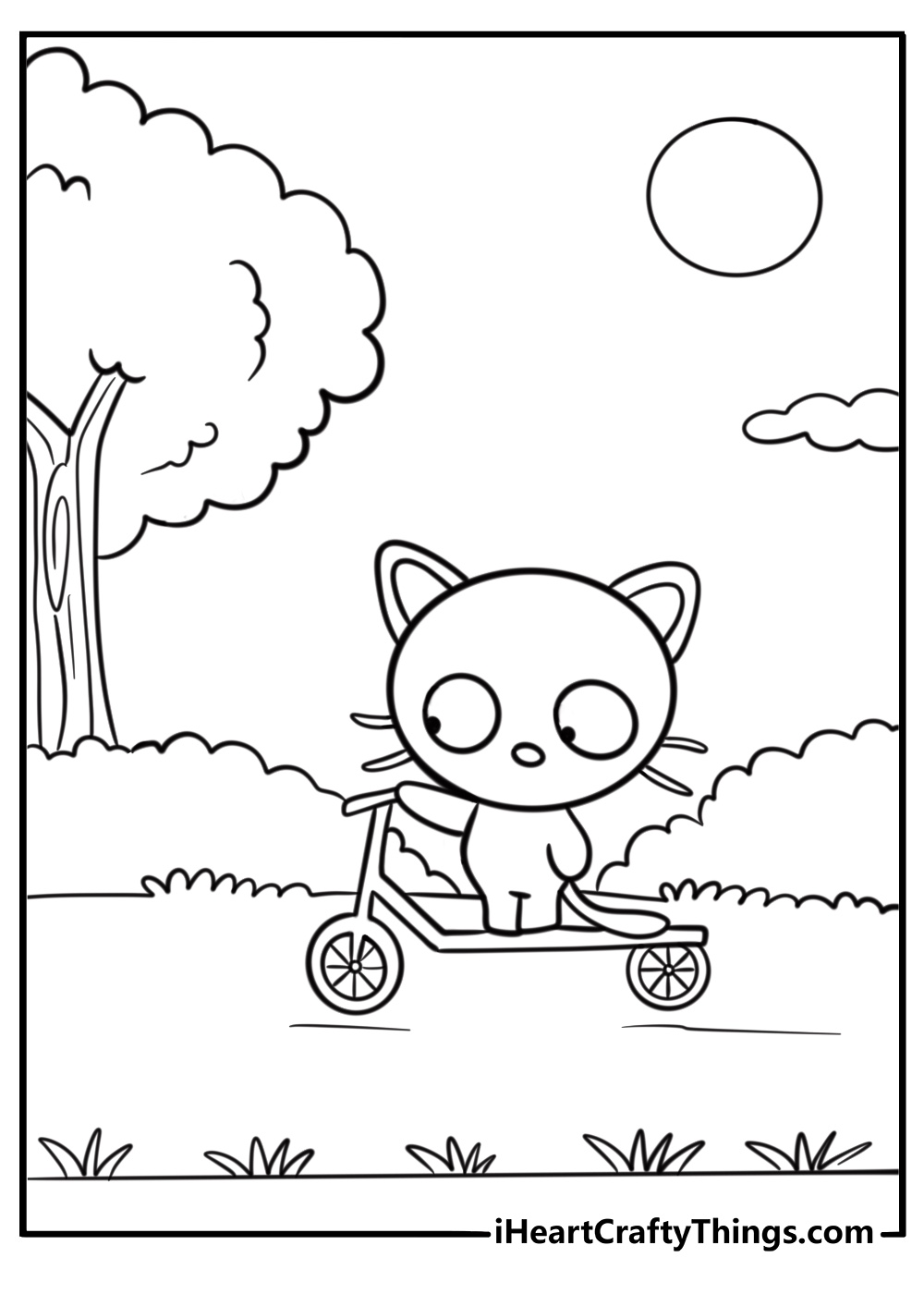 Chococat coloring pages