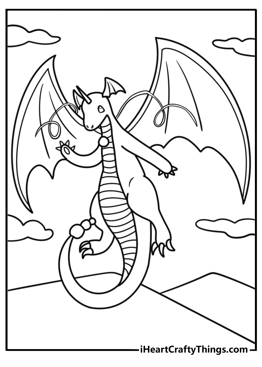 Dragonite coloring pages