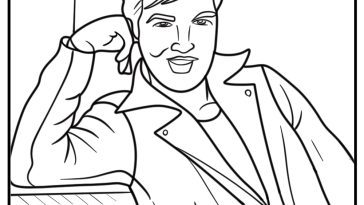 Elvis coloring pages