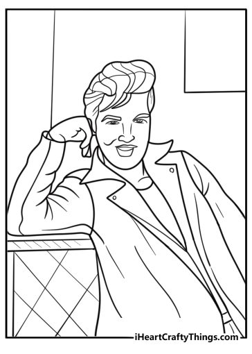 Elvis coloring pages