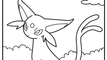Espeon coloring pages