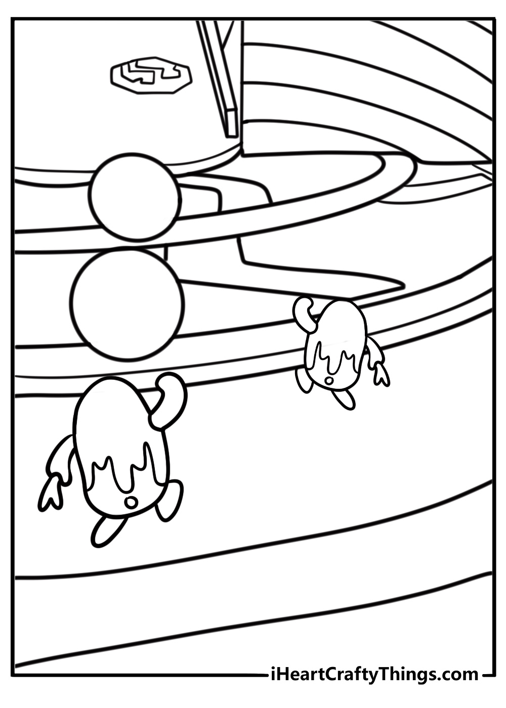 Fall Guy racing through dizzy heights round free pdf page