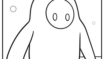 Fall guys coloring pages