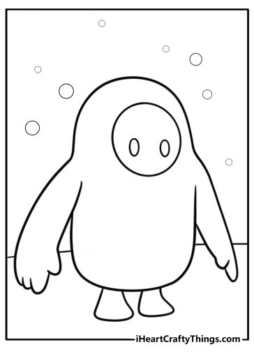 Fall guys coloring pages