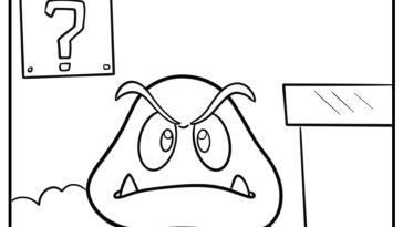 Goomba coloring pages