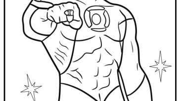 Green Lantern coloring pages