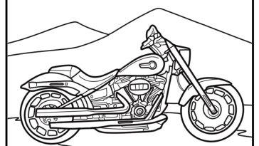 Harley Davidson coloring pages