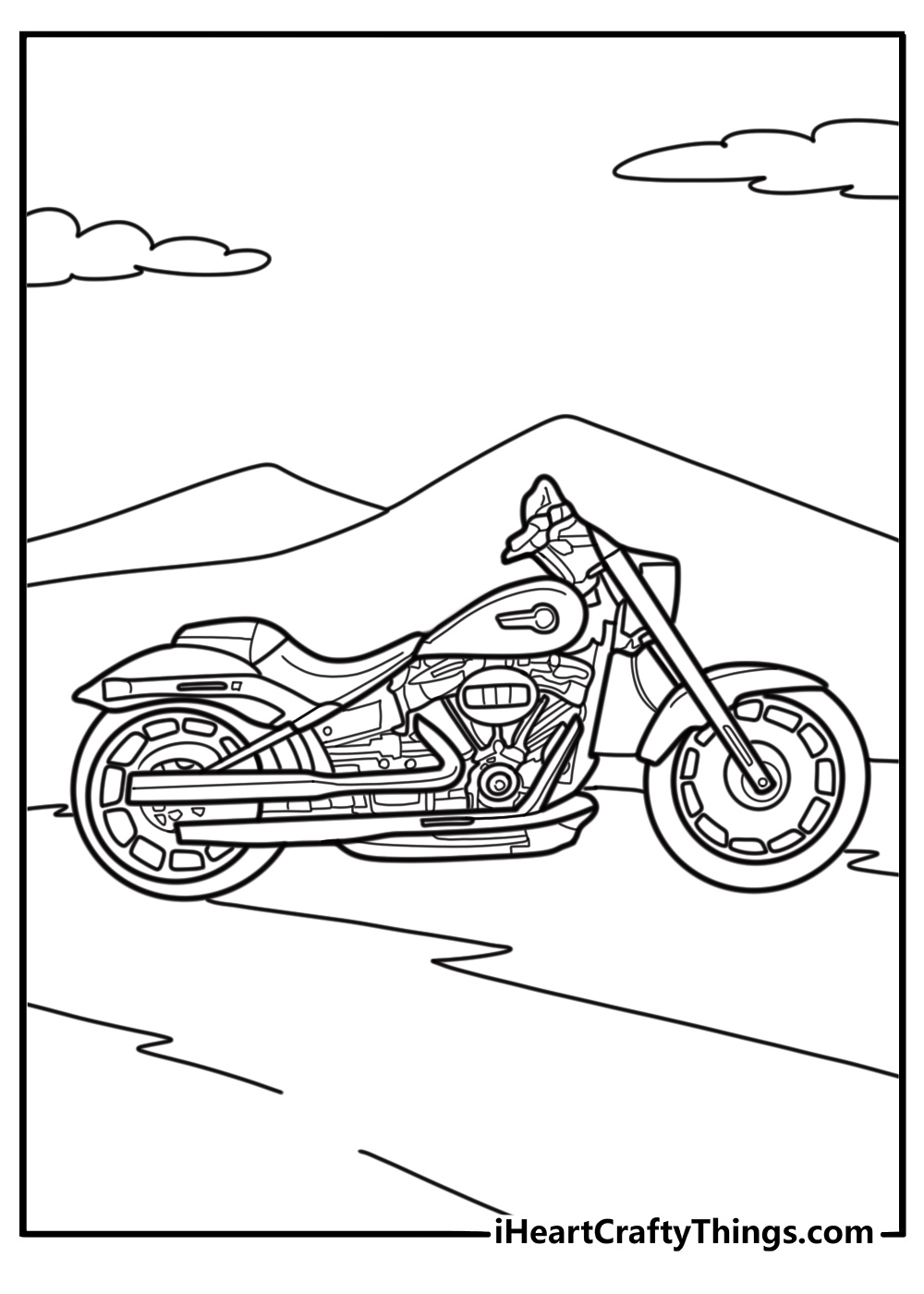 Harley Davidson coloring pages