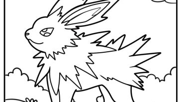 Jolteon coloring pages