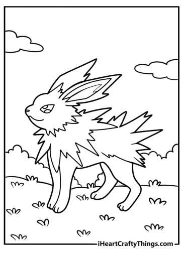 Jolteon coloring pages