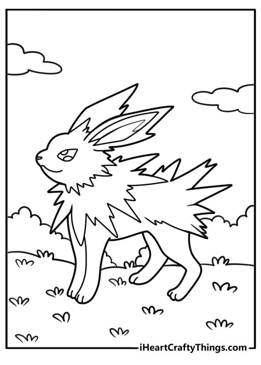 Jolteon Coloring Pages