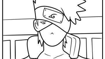Kakashi coloring pages