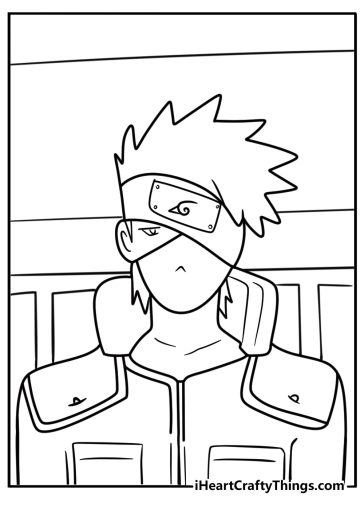 Kakashi coloring pages