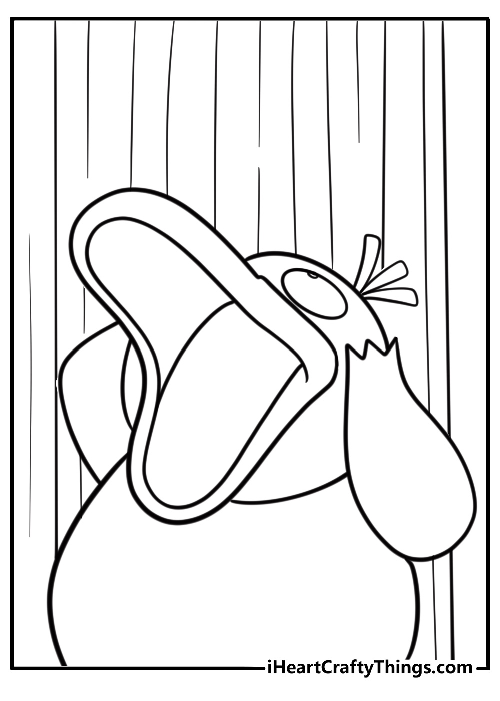 Psyduck reacting to loud noise coloring page