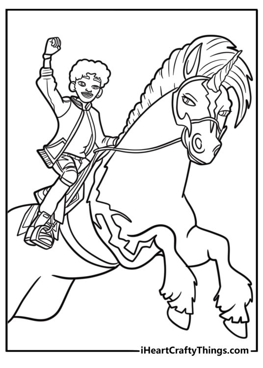 Rory and Storm exploring the enchanted forest printable coloring sheet