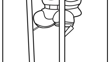 Shy guy coloring pages