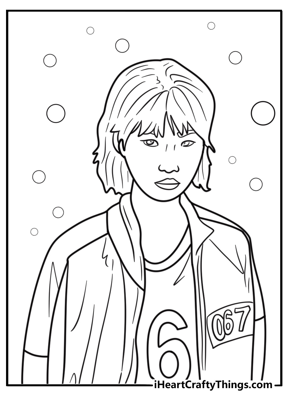 Squid game coloring pages