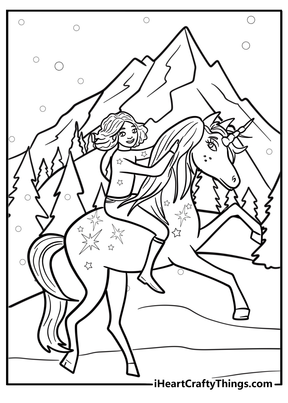 The girls discovering a hidden relic in the mountains detailed coloring page