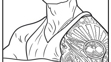 The Rock coloring pages