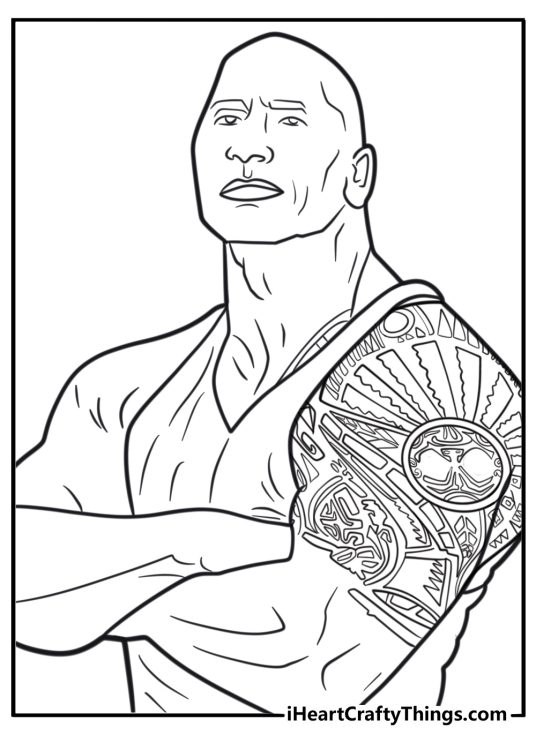 The Rock Coloring Pages