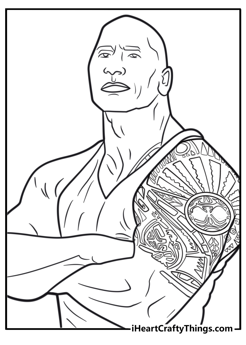 The Rock coloring pages