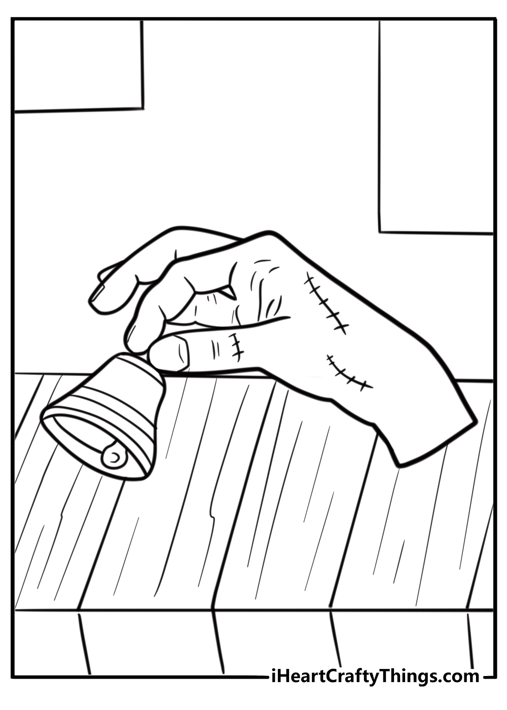 Thing ringing a small bell coloring page
