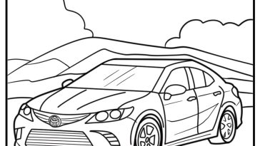 Toyota coloring pages