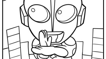 Ultraman coloring pages