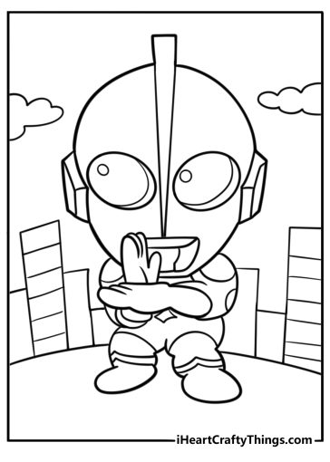 Ultraman coloring pages